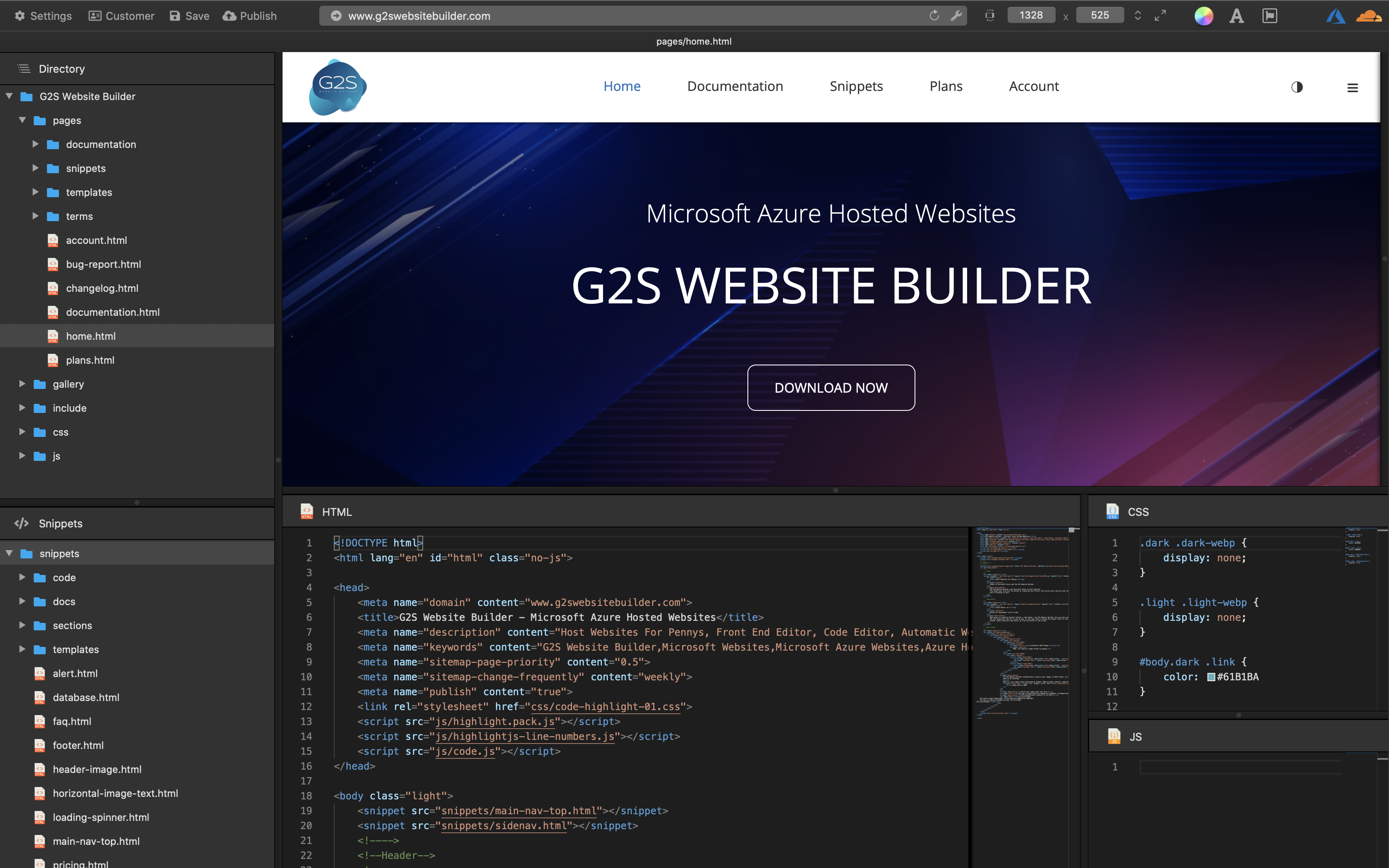 g2s-website-builder-code-editor